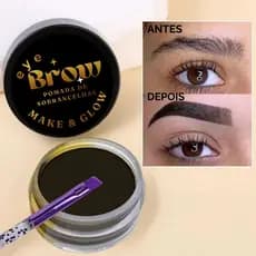 Gel para Sobrancelhas Longa Duração à Prova D'Água com Cera e Pincel Chanfrado