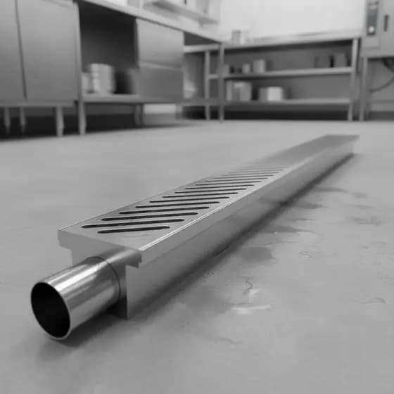 Ralo Inox Linear Aco Inoxidavel 80x9x6cm Escovado Lavanderia Inovador