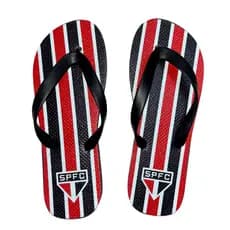 OFERTA RELÂMPAGO! Chinelo São Paulo Personalizado Sandália Tricolor Conforto Antiderrapante PROMOÇÃO