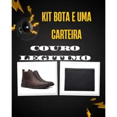 Promoção Bota e uma carteira Couro legitimo