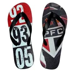 Chinelo São Paulo time torcedor Sandália SPFC Tricolor Masculino Feminino adulto e infantil chinela