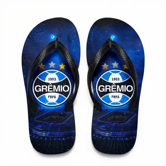 PROMOÇÃO RELÂMPAGO ⚡ Chinelo Grêmio Adulto Confortável Torcida Tricolor sandália
