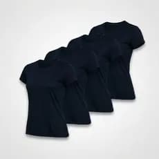 Kit 4 Camisetas Femininas Dry Fit Leve Confortável Dia a DIa