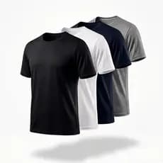 Kit 4 Camisetas Masculina Dry Fit Academia Leve Confortável Dia a Dia Básica
