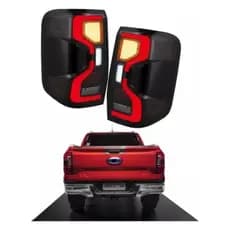 Par Lanterna Traseira LED Fumê Ford Ranger 2024 XLS XLT – Plug and Play T9
