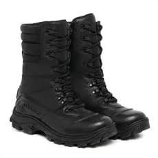 Coturno Masculino Trabalho Bota Militar Tático Couro Legítimo Impermeável Resistente Cano Alto