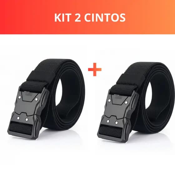 Kit 2 Cinto Tático Masculino Versátil Estiloso Oferta Promoção Dia a Dia
