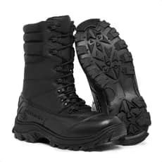 Bota Militar Coturno Masculino Tático Couro Legítimo Impermeável Resistente Cano Alto Trabalho