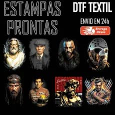 DTF Transfer Termocolante Imagem Pronta Envio Rápido Camiseta Personagens Rapers Streetwear