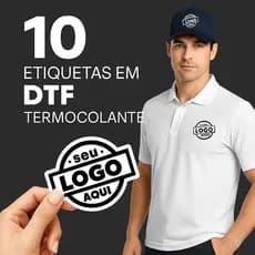 DTF Estampas de Etiquetas com logo Empresa Promocional Aplicar com Ferro Envio Rápido Termocolante