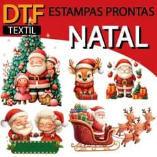 DTF Estampas Prontas Presépio Noel Nossa Senhora Transfer Termocolante Imagem Téxtil Natal Folha A4