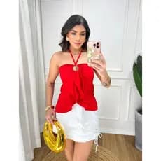 Blusinha Cropped Bata Borboleta Feminina