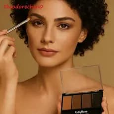 Paleta de Sombra para Sobrancelha Ruby Rose com 4 Sombras F572 Quarteto Paleta De Sombra Para Sobrancelhas