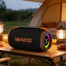 Portátil Caixa De Som Bluetooth Resistente a Água Com Alto Falante Duplo e Luz RGB Caixa De Som Com MD-B01/MD-B02