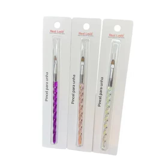 Pincel para Unhas em Gel Lingua de Gato 1 Unidade Real Love vi