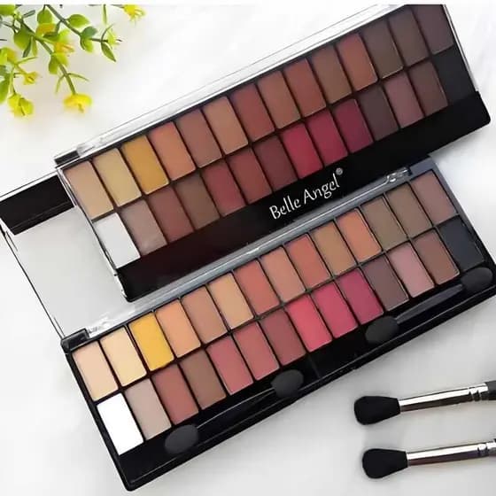 Paleta de Sombras Belle Angel 28 Cores - Textura Fina e Fácil Esfumação B013-1
