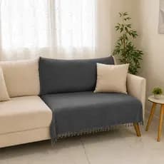 Manta Decorativa Protetora Para Sofá 120x210cm 100% Algodão Cores Variadas Capa para Colchão