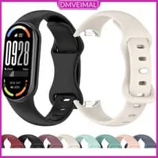 Pulseira De Silicone Para Relógio Xiaomi Mi Band 10/9/8 NFC Macia Esportiva Para Miband 9/Miband 8