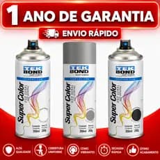 Tinta Spray Preto Fosco 350ml Uso Geral Multiuso Secagem Rápida Uso Interno/Externo