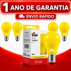 Kit Lâmpada Anti Inseto 9W Bivolt Afasta Mosquito Dengue Chicungunha Bivolt