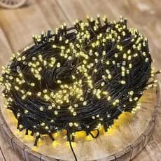 Pisca-pisca de led para decoração natalina - 100 leds Na Cor Branca e coloridos