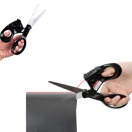 Tesoura com Guia a Laser para Cortes Precisos - Ideal para Artesanato, Costura e DIY
