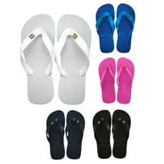 Chinelo de Verão Masculino Brasil Cores Diversas Barato Básico para o Dia a Dia