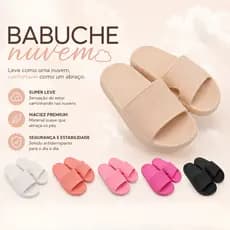 Chinelo Nuvem Babuche Texturizado Comfort EVA Antiderrapante Leve Confortável