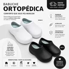 Babuche Ortopédica  EPI Fechada Nuvem Leve Profissional Hospitalar Enfermagem