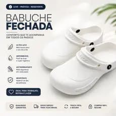 Babuche Fechada Ultraleve Antiderrapante Premium Unissex Ultra Conforto com Alça