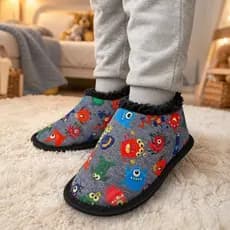 Pantufa Infantil BOTINHA Masculina Aranha Monstrinhos e Gamer Peluciada - Senza Spina pantufa infantil