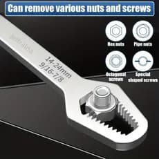 Chave Boca Fixa Aço Universal 8 a 22mm Cabeça Dupla Torx Ferramenta Resistente Multifuncional ABBOT store