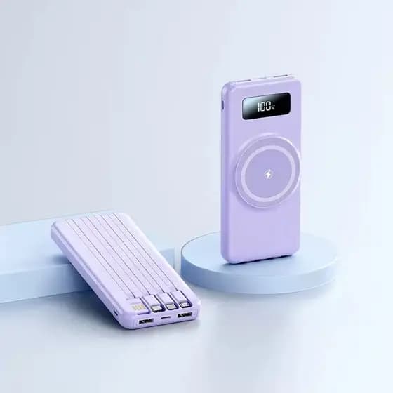 Sem fio/Com fio Carregador Portátil 20.000mAh Indução Power Bank abbot store