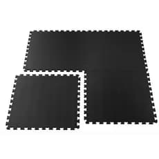 Kit Tatame Eva de 2 4 6 ou 8 unidades de Tapetes Preto Macio Para Academia 50x50cm