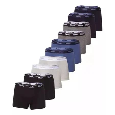 Kit Com 10 Cuecas Masculina Boxer De Algodão Mash
