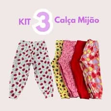kit 3 Mijão sortido menino e menina - Cotton com Algodão e lycra