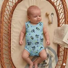 body regata 100% algodao menino menina estampado bebe bori