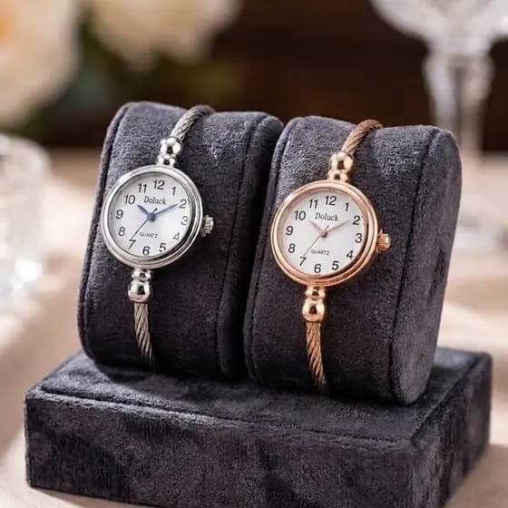 Relógio Feminino Doluck Estilo Clássico com Pulseira Bracelete