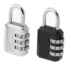 Kit 2 Cadeados Com Senha Código de combinação Número Proteção para malas mochilas bolsas portas