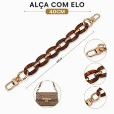Alça para bolsa com Elo Oval - 40CM