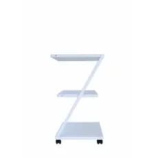 Mesa Lateral Multiuso com Rodízios e 3 Níveis – Suporte para Notebook Decoração