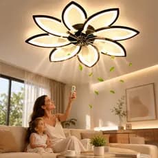 Ventilador De Teto Air Led 108w Bivolt com Controle Remoto Econômico Resfriamento - Bivolt