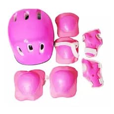 Capacete De Patins Criança serviu Ate 8 Anos Kit De Proteção Infantil Para Patinete e Skate Promoção