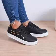 Tenis Feminino New Casual Branco Retrô Clássico Original Force Leve e Macio Tedencia