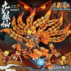 999 PCS Novo Produto Naruto Kurama Kurama Uzumaki Naruto Bloco de Construção Educacional Conjunto de Brinquedos Presente