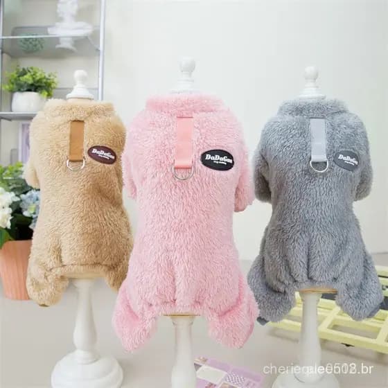 Macacão De Inverno Para Cães Roupa De Cachorro Pequenos Chihuahua Pug Pijamas