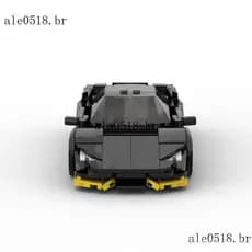 Compatível com Lego MOC Lamborghini Furacão Bezerro Blocos de Construção Masculino 8 Grades velocidade Super Racing Clea