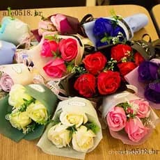 Buquê De Flores De Três Rosas Adequada Para Presente De Dia Das Mães, Dia Dos Namorados ,Teacher