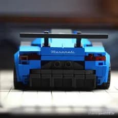 Double Eagle Kamatch cada Maserati GT2 Modelo de carro esportivo genuíno Bloco de construção de carro de oito grades Bri