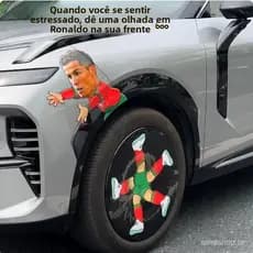 Adesivo de carro adesivo de roda decoração de corpo criativo Messi C-Ronaldor adesivo divertido